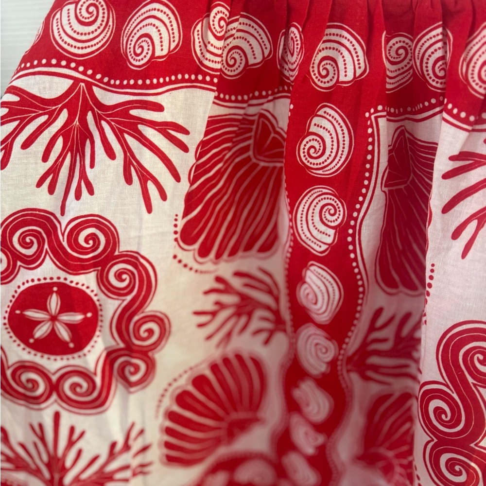 Farm Rio red white Ainika shell skirt, XL, BNWT - Picture 9 of 12
